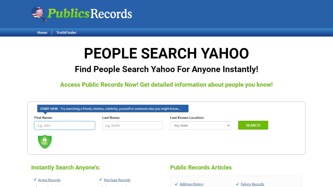 Find People Search Yahoo For Anyone Instantly!